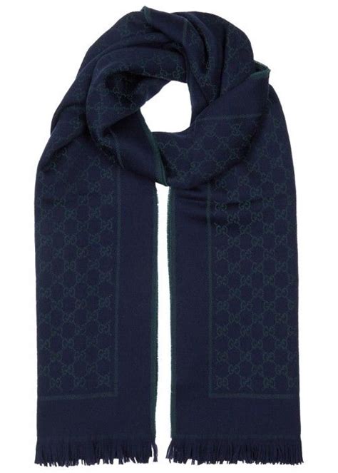 Wool stole Gucci Navy in Wool 